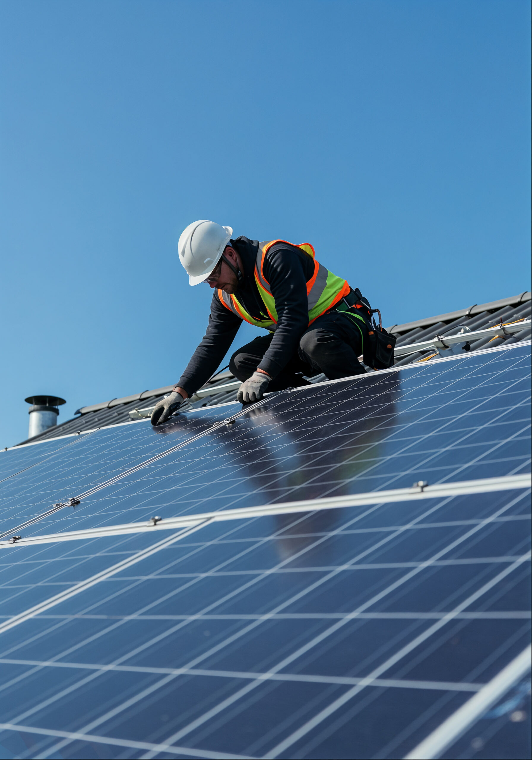 installation-de-panneaux-solaires-par-un-couvreur